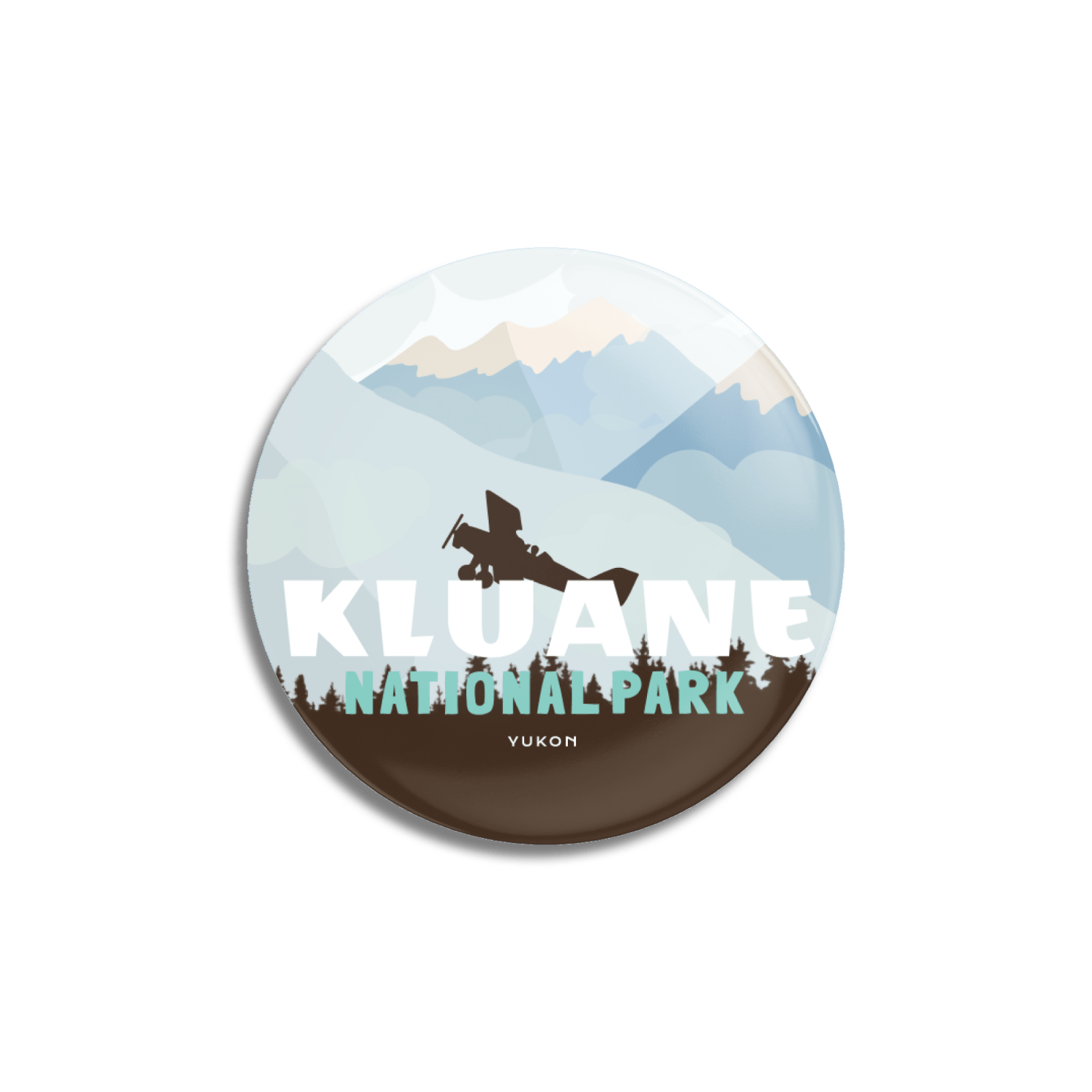 Kluane National Park of Canada Pinback Button, Canada Parks
