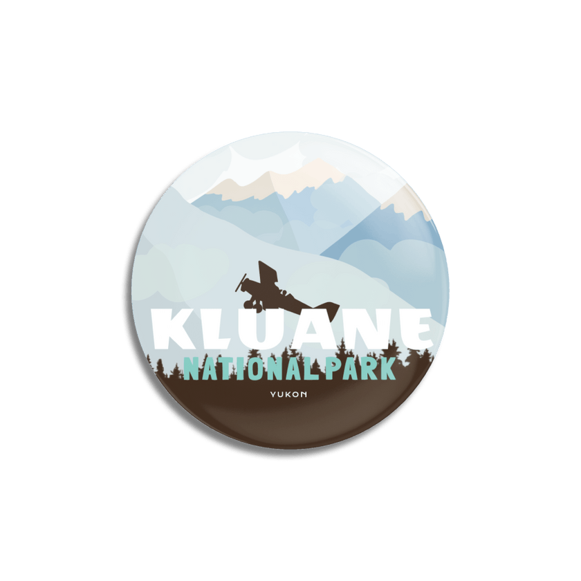 Kluane National Park of Canada Pinback Button, Canada Parks