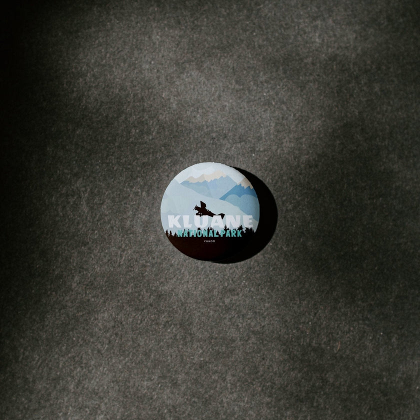 Kluane National Park of Canada Pinback Button, Canada Parks