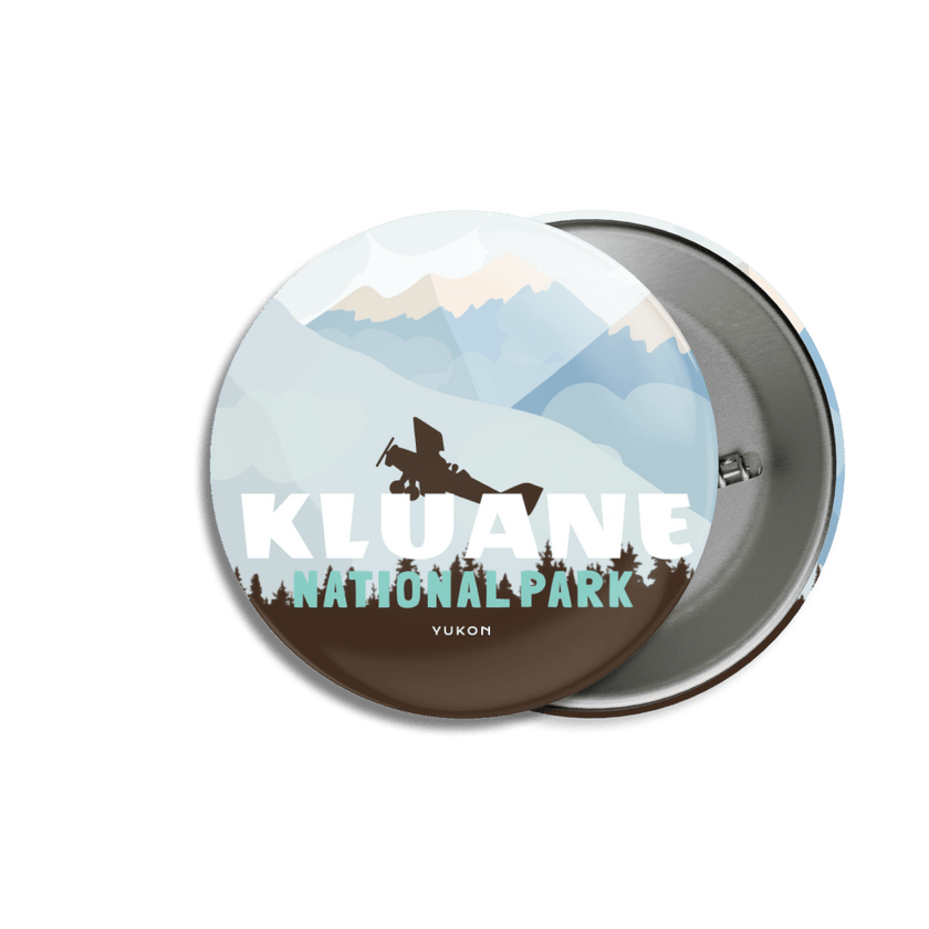 Kluane National Park of Canada Pinback Button, Canada Parks