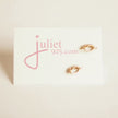 Hand tied knot earrings 14k gold