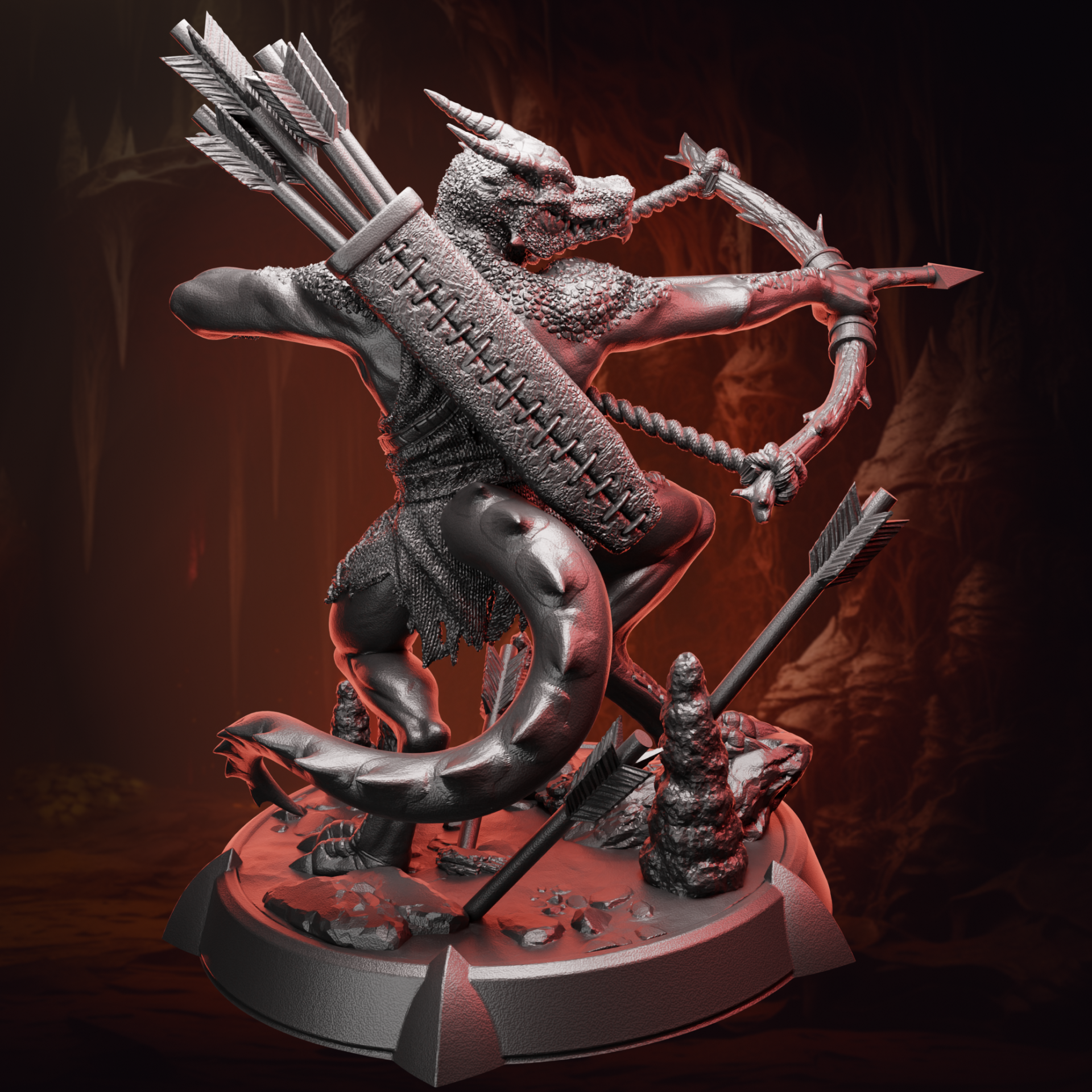 Kobold Archer | Bow & Arrow | Medium (1in base) | 5e