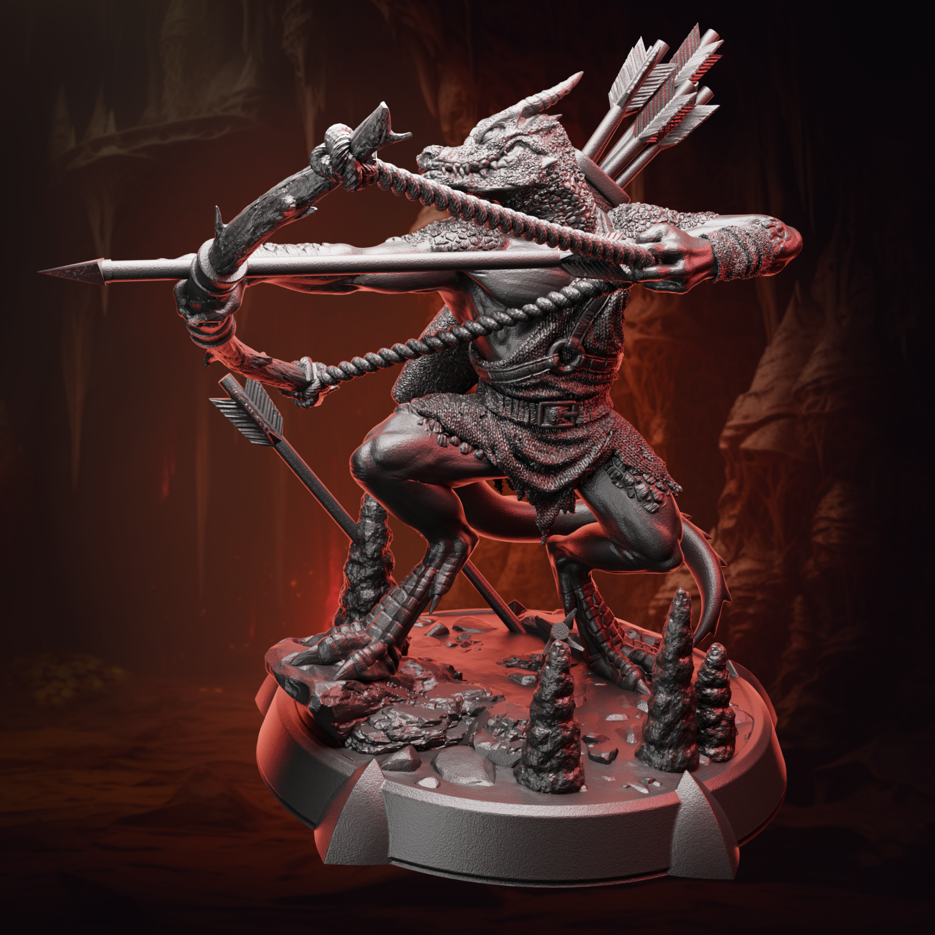 Kobold Archer | Bow & Arrow | Medium (1in base) | 5e