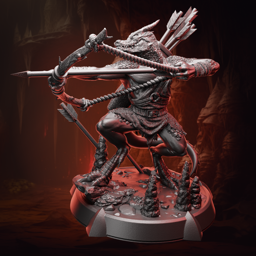 Kobold Archer | Bow & Arrow | Medium (1in base) | 5e