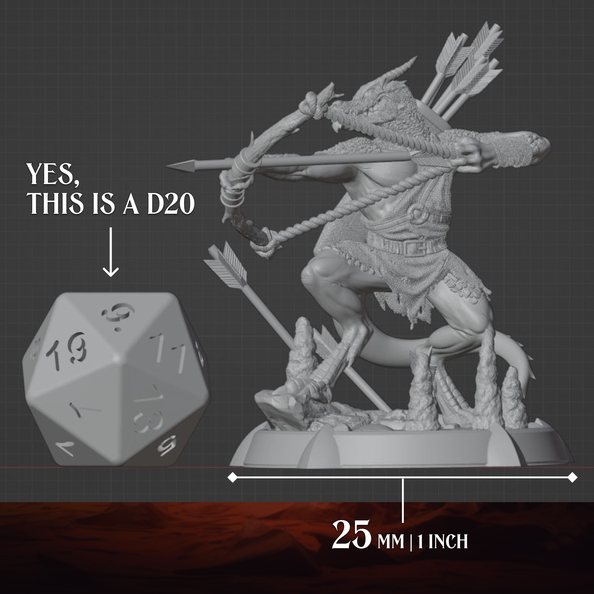 Kobold Archer | Bow & Arrow | Medium (1in base) | 5e