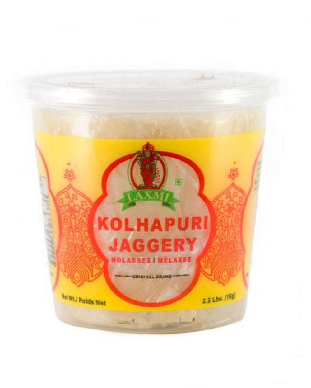 Laxmi Brand Kolhapuri Jaggery 1Kg (2.2lb)