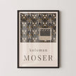 Koloman Moser - Starflower Endpaper | Famous Vintage Exhibition Poster Painting (available handframed or unframed)