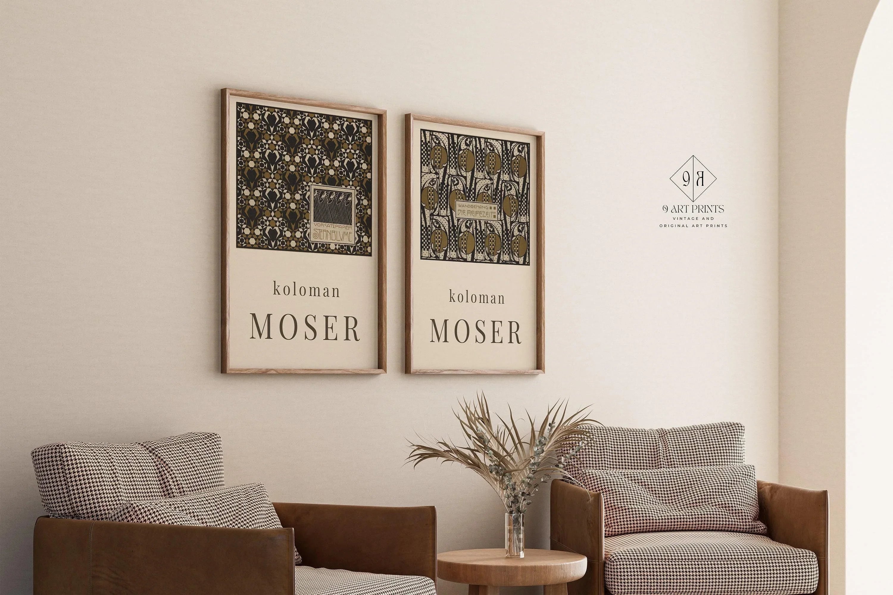 Koloman Moser STATEMENT DUO Prints |  | Iconic Art Famous Painting available framed
