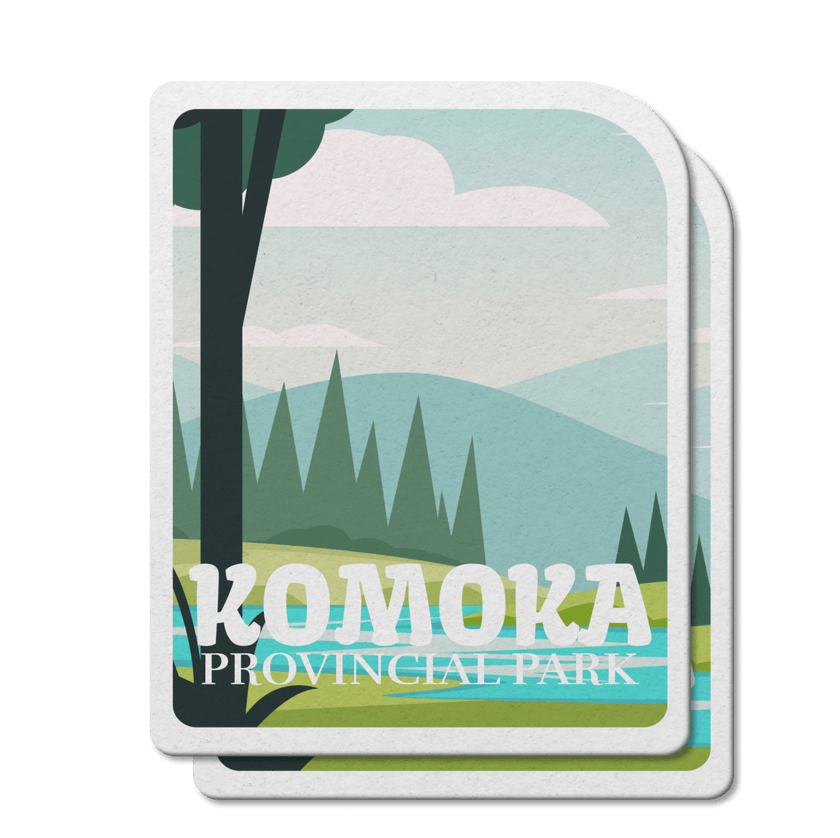 Komoka Ontario Provincial Park Waterproof Vinyl Sticker, Canada Parks