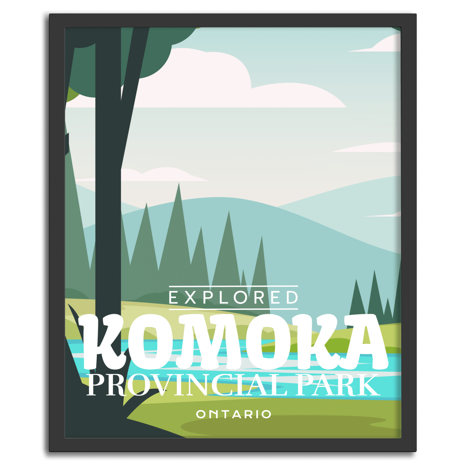 Komoka Provincial Park 'Explored' Poster, Canada Parks