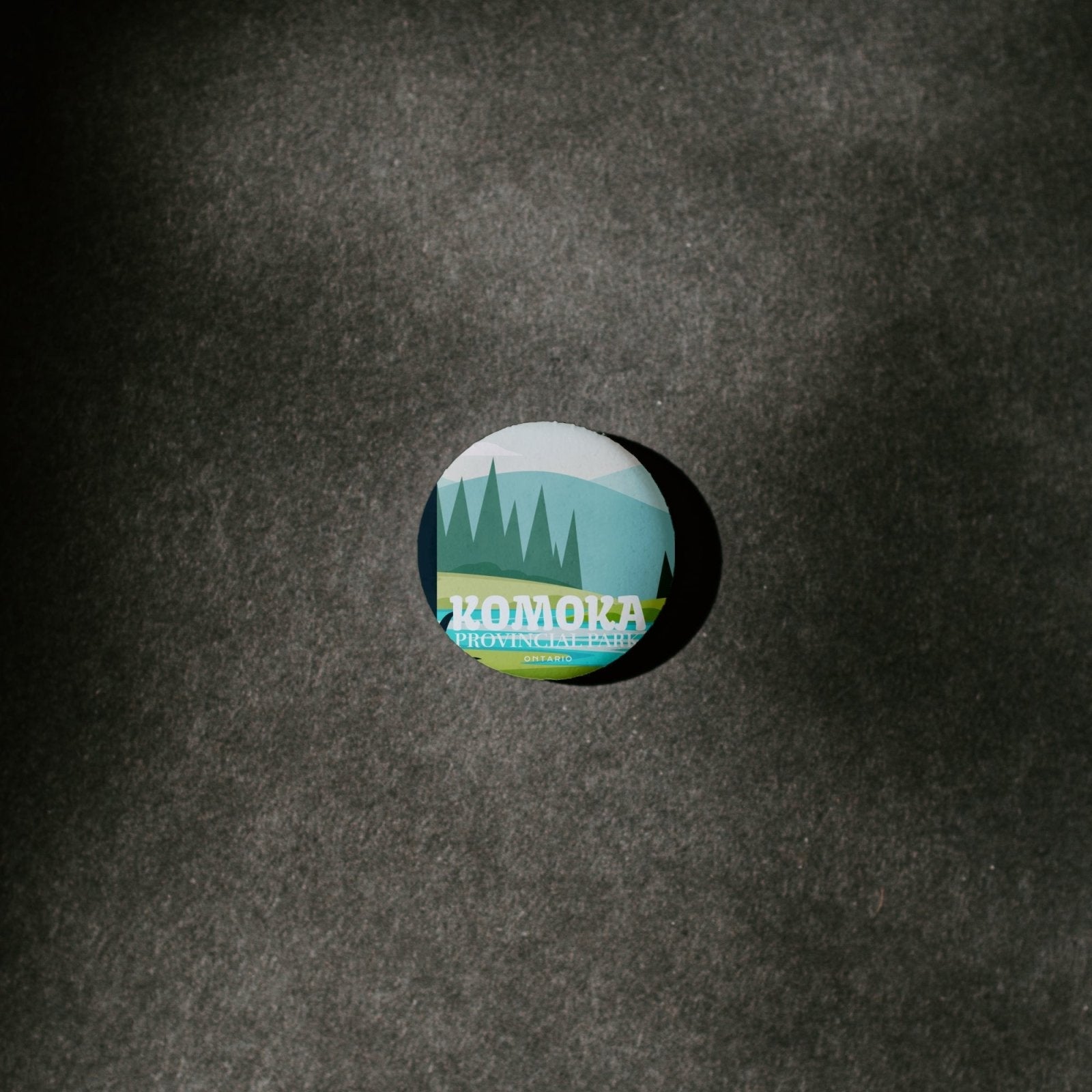 Komoka Provincial Park of Ontario Pinback Button, Canada Parks