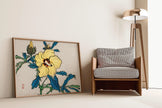 Kono Bairei Hibiscus Print: Vintage Japanese Floral Giclee Wall Art