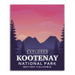 Kootenay National Park 'Explored' Poster, Canada Parks