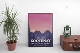 Kootenay National Park 'Explored' Poster, Canada Parks