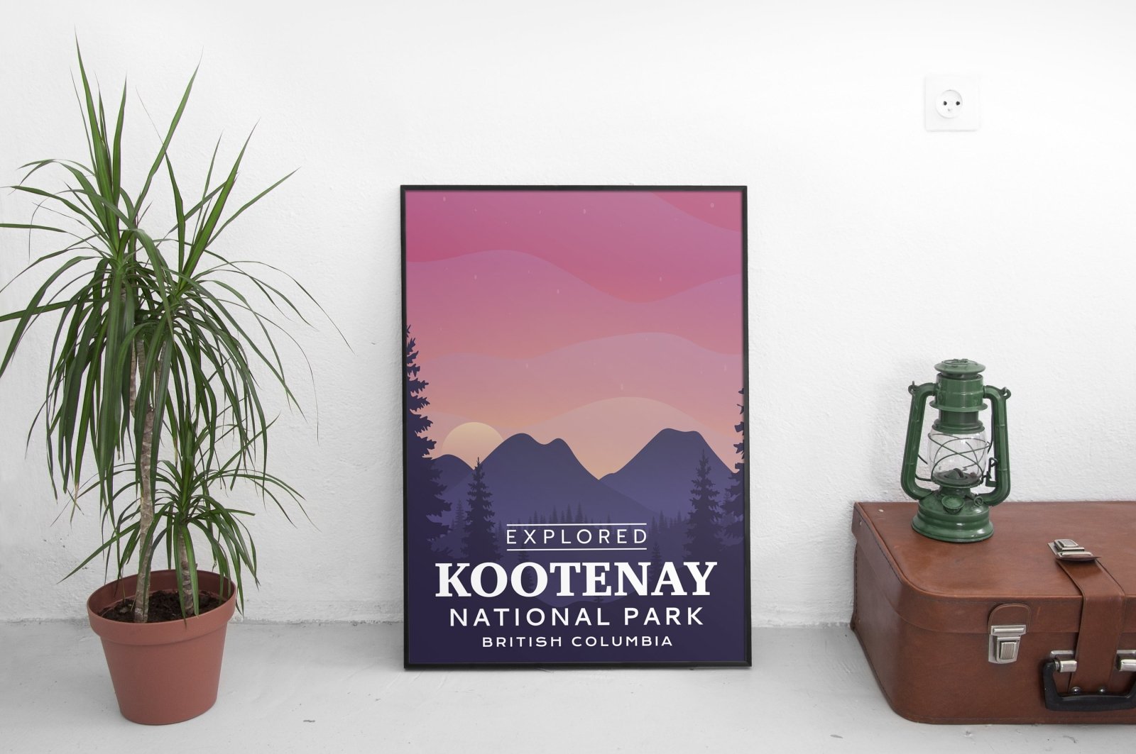 Kootenay National Park 'Explored' Poster, Canada Parks