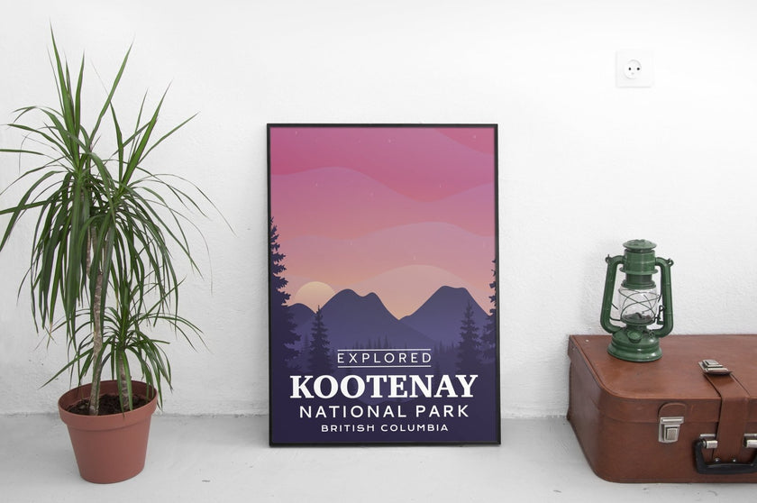 Kootenay National Park 'Explored' Poster, Canada Parks