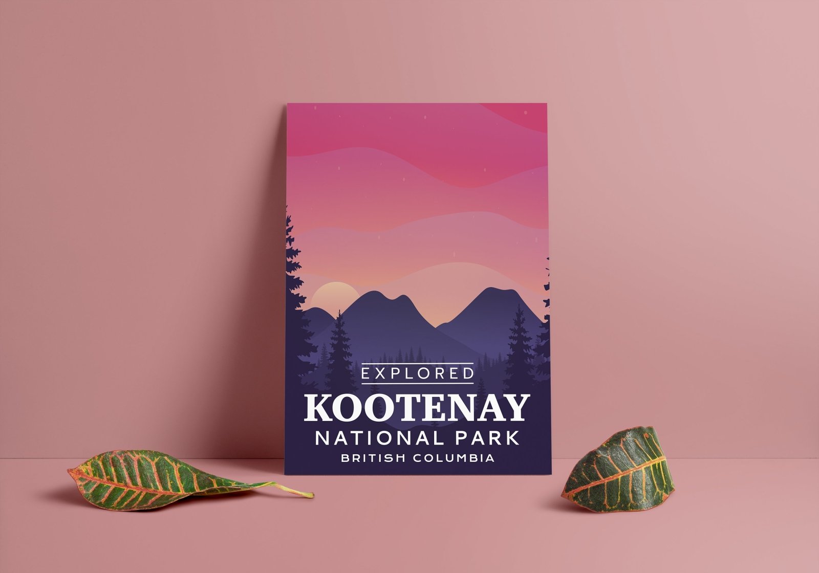 Kootenay National Park 'Explored' Poster, Canada Parks