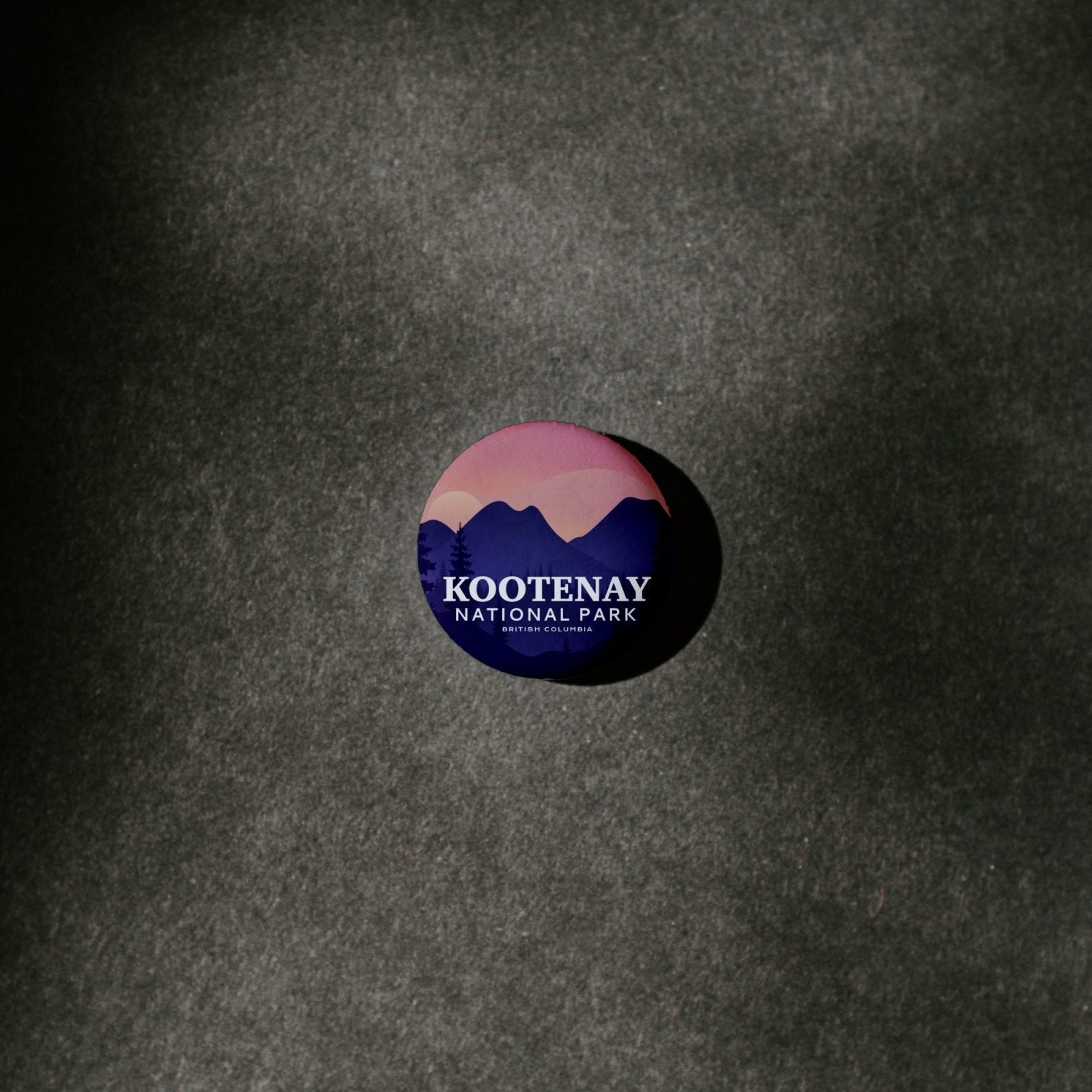 Kootenay National Park of Canada Pinback Button, Canada Parks