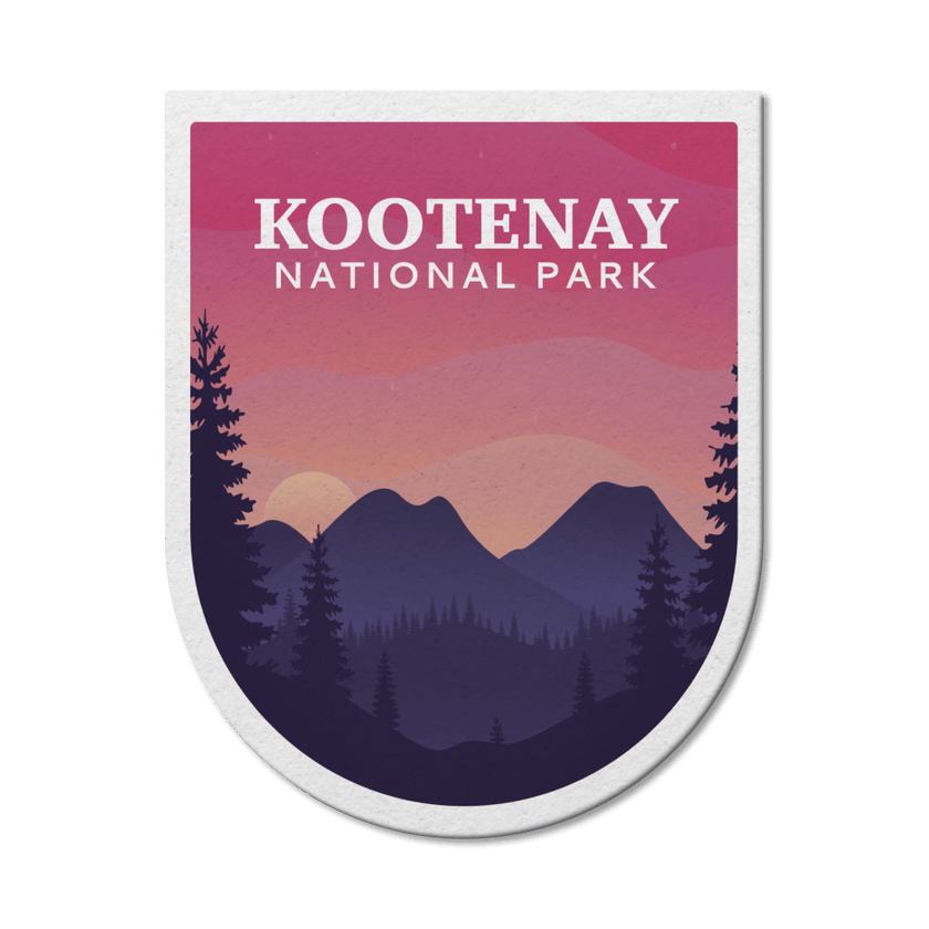 Kootenay National Park of Canada Waterproof Vinyl Sticker, Canada Parks