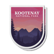 Kootenay National Park of Canada Waterproof Vinyl Sticker, Canada Parks