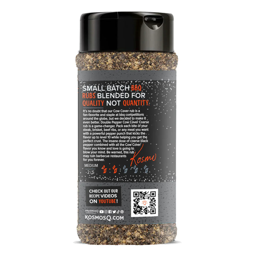 Kosmos Q - Double Pepper COARSE Cow Cover Rub