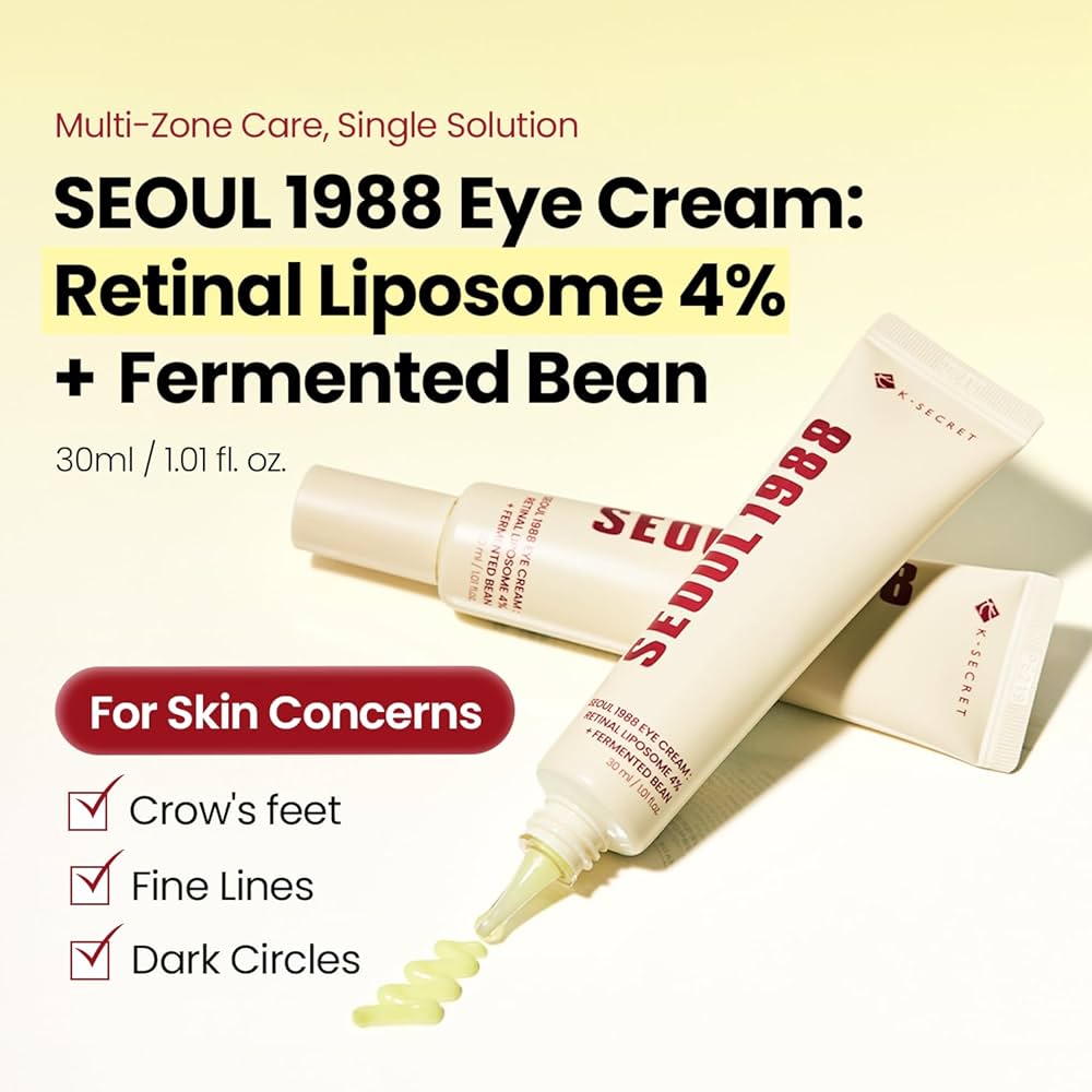 KSECRET SEOUL 1988 Eye Cream: Retinal Liposome 4% + Fermented Bean 30ml