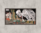 Kuniyoshi Japanese Art Print: Mitsukuni Defying the Skeleton Specter (2x1)