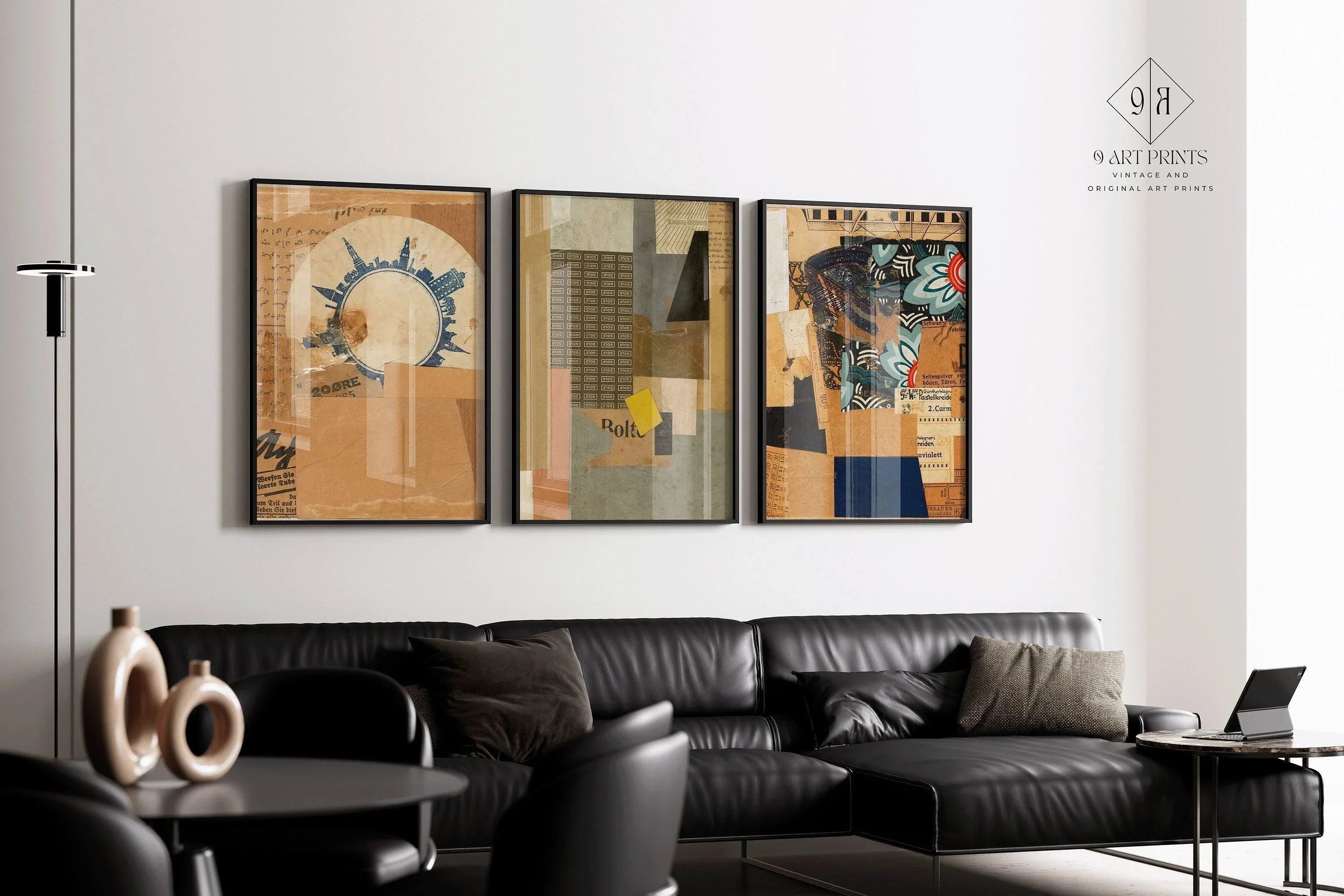Kurt Schwitters Bauhaus Collage Print Set: Vintage Dadaism Art