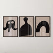 Kurt Schwitters Minimalist Art Print: Dadaism Constructivist Trio