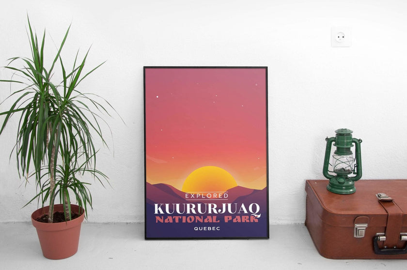 Kuururjuaq National Park 'Explored' Poster, Canada Parks