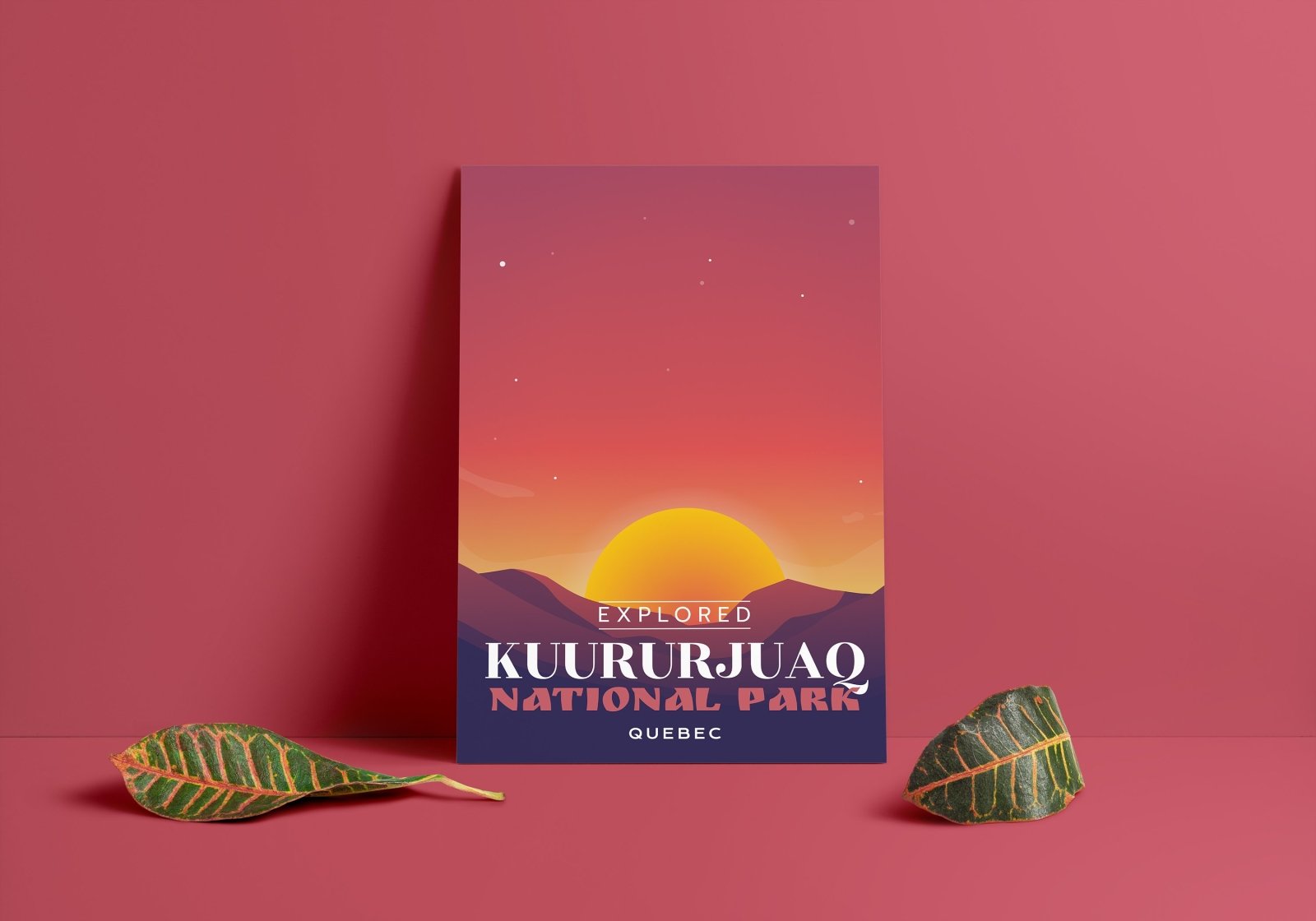 Kuururjuaq National Park 'Explored' Poster, Canada Parks