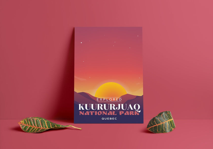 Kuururjuaq National Park 'Explored' Poster, Canada Parks