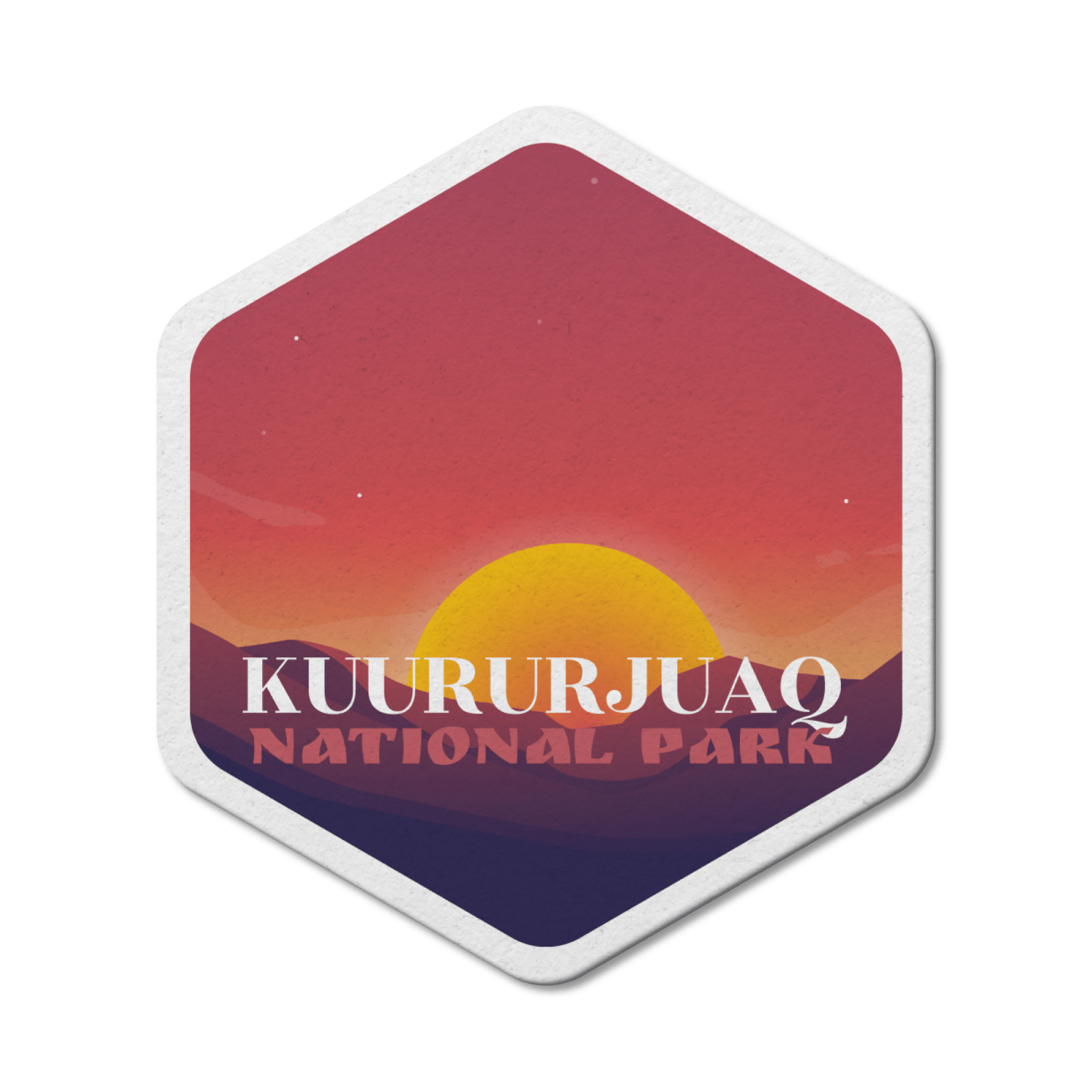 Kuururjuaq Quebec National Park Waterproof Vinyl Sticker, Canada Parks