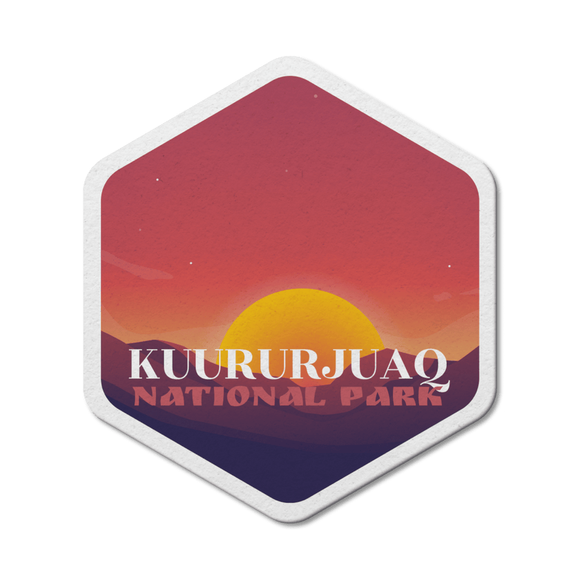 Kuururjuaq Quebec National Park Waterproof Vinyl Sticker, Canada Parks
