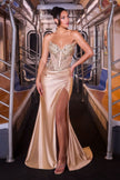 fitted evening gown,