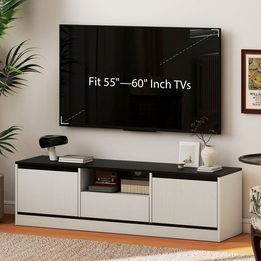 Palmer TV Stand for 55-65 Inch TVs-White
