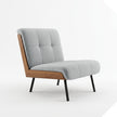 Kyler Mid-Century Modern Slipper Chair