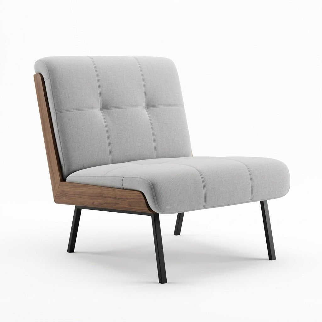 Kyler Mid-Century Modern Slipper Chair