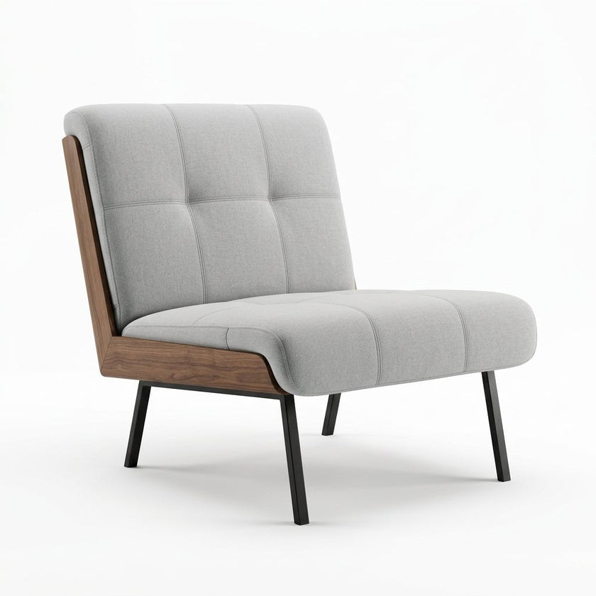 Kyler Mid-Century Modern Slipper Chair