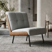 Kyler Mid-Century Modern Slipper Chair