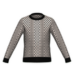 Black & White Kente Knitted Sweater