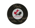 Devon Levi Autographed Team Canada Autograph Model Puck Inscribed 