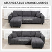 Wilshere Reversible Sectional with Changeable Chaise-Grey