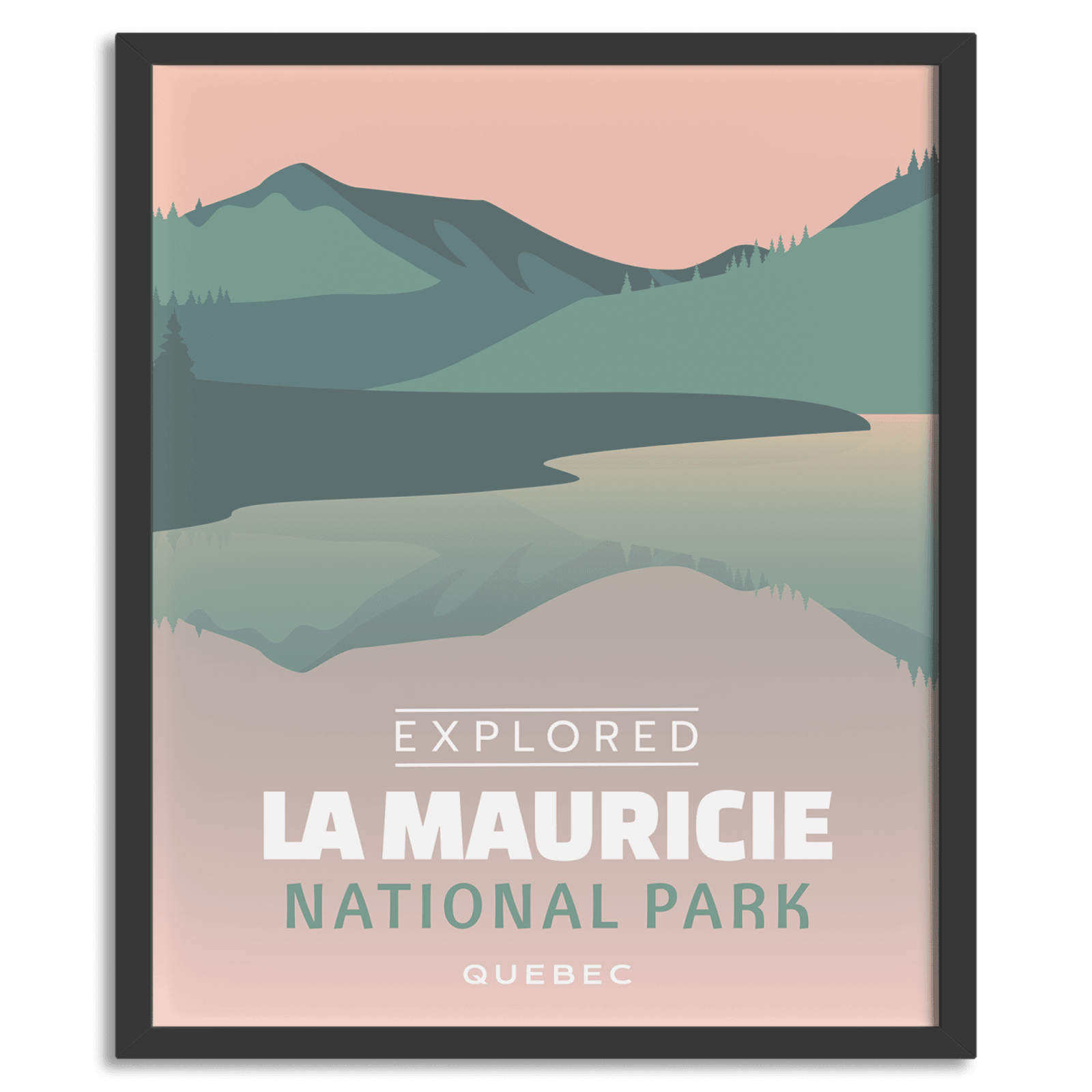 La Mauricie National Park 'Explored' Poster, Canada Parks