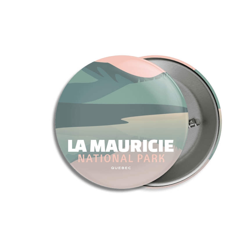 La Mauricie National Park of Canada Pinback Button, Canada Parks
