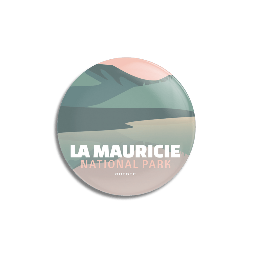 La Mauricie National Park of Canada Pinback Button, Canada Parks