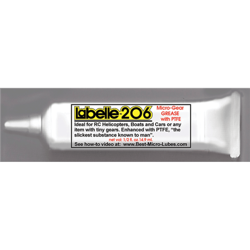 Labelle Industries 206 Hi-Performance R/C Model Grease For R/C & Slot Cars 1/2oz (14.8mL) NIB