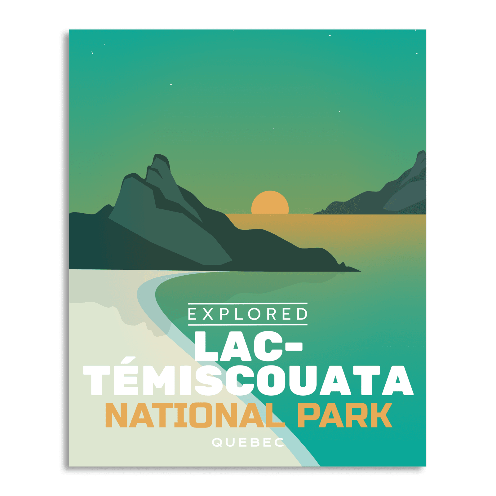 Lac-Temiscouata National Park 'Explored' Poster, Canada Parks
