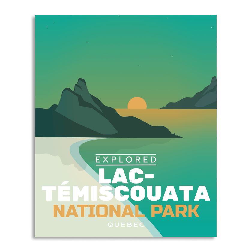 Lac-Temiscouata National Park 'Explored' Poster, Canada Parks
