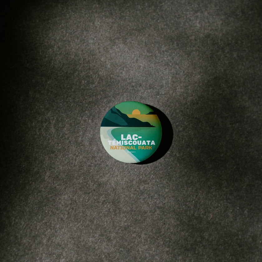 Lac-Témiscouata National Park of Quebec Pinback Button, Canada Parks